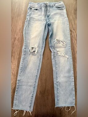 KanCan Light Blue Ripped Skinny Jeans Size 9/28